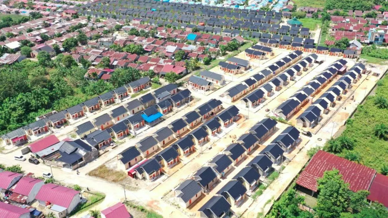 Kementerian PUPR mengalokasikan bantuan Prasarana, Sarana dan Utilitas (PSU) senilai Rp 2,77 miliar untuk 495 unit rumah subsidi di Riau. (Dok Kementerian PUPR)