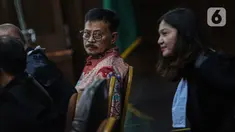 Mantan Menteri Pertanian, Syahrul Yasin Limpo (kiri) saat menjalani sidang lanjutan kasus dugaan pemerasan dan gratifikasi di lingkungan Kementerian Pertanian (Kementan) di Pengadilan Tipikor, Jakarta, Rabu (29/5/2024). (Liputan6.com/Angga Yuniar)