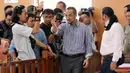 Abraham Samad saat tiba di Pengadilan Negeri Jakarta Selatan untuk menjadi saksi  di sidang perdana praperadilan Novel Baswedan, Kamis (4/6/2015). (Liputan6.com/Helmi Afandi)