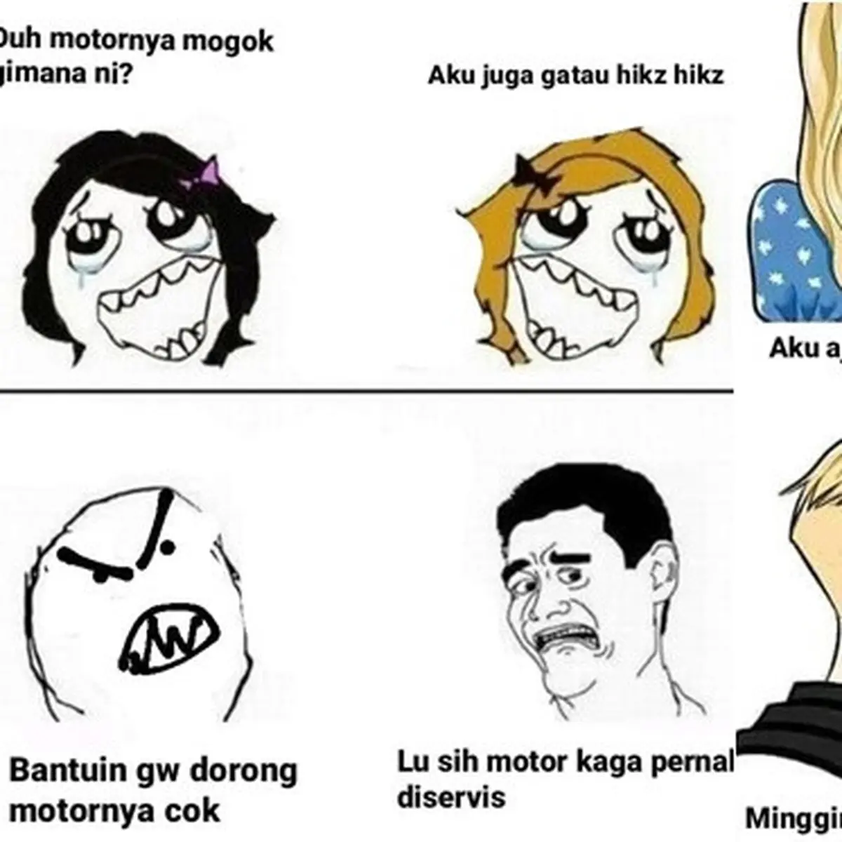 7 Meme Beda Respons Cowok Vs Cewek Saat Naik Kendaraan, Kocak Banget - Hot  Liputan6.com