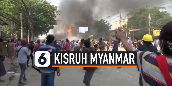 VIDEO: Sudah 200 Warga Myanmar Tewas Dalam Bentrokan Aparat dan Demonstran