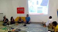Sesi diskusi 'Ngopi tentang Privasi' pada acara Jagongan Media Rakyat 2016 di Jogjakarta 