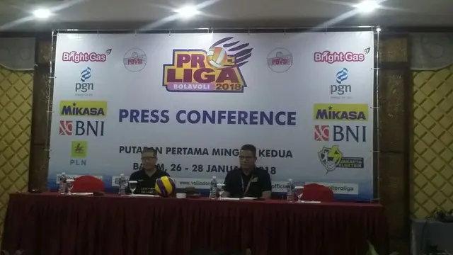 Jumpa pers Proliga 2018 seri kedua di Batam