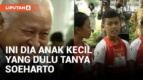 VIDEO: Sosok Anak Kecil yang Berani Nanya Soeharto, Kenapa Presiden Cuma Satu
