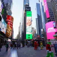 Fatin di Billboard Time Square New York (Istimewa)