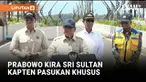 Presiden Prabowo Subianto meresmikan Jembatan Kabanaran di Bantul, Rabu (19/11). Prabowo sempat guyon ke Gubernur DIY, Sri Sultan Hamengku Buwono X.
