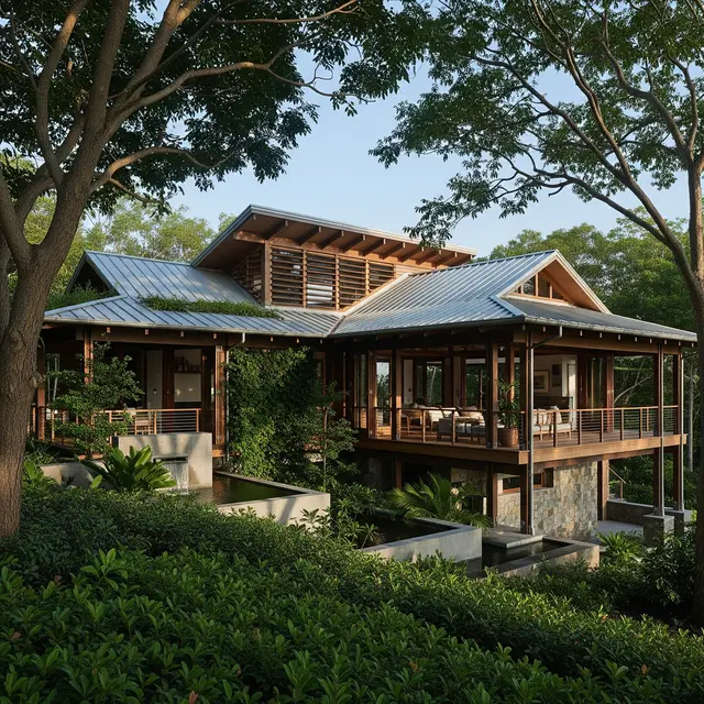 Rumah Hemat Energi untuk Iklim Tropis (Gemini AI)