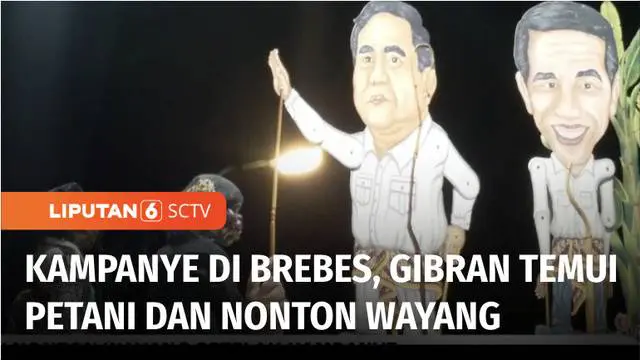 VIDEO: Gibran Temui Petani Bawang dan Relawan di Brebes, Lanjut Makan Malam dan Nonton Wayang