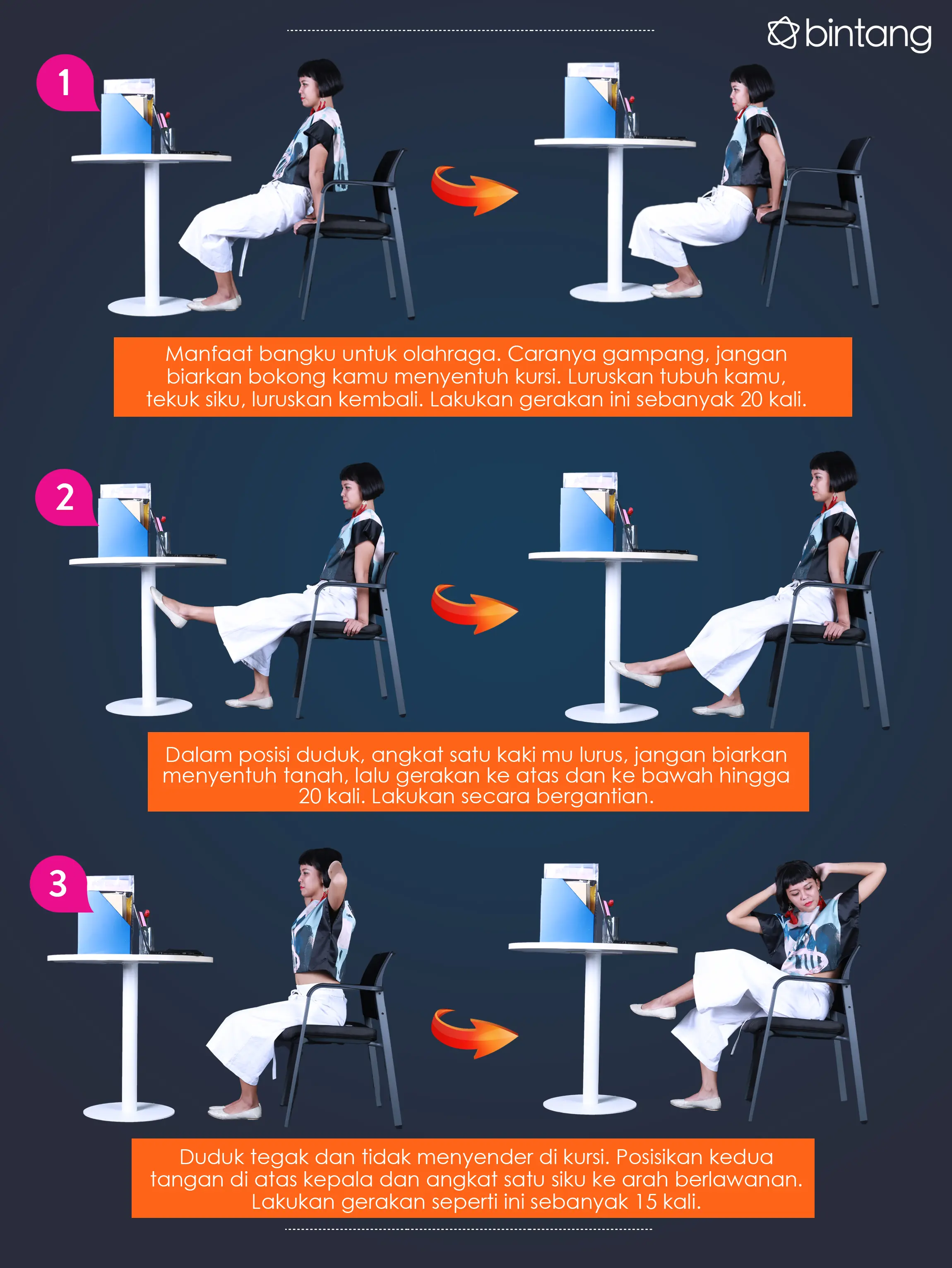 Begini cara agar tubuhmu tetap aktif dan sehat meski kerja di belakang laptop. (Foto by Andy Masela/Bintang.com, Digital Imaging by Muhammad Iqbal Nurfajri/Bintang.com)