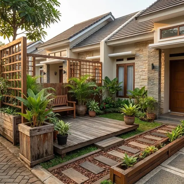 Model Taman Mini Tanpa Pagar