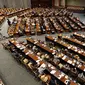 Suasana penutupan sidang paripurna DPR ke-6 masa persidangan I 2019-2020 di Kompleks Parlemen, Jakarta, Selasa (17/12/2019). Rapat menyampaikan laporan Baleg DPR RI terhadap Rancangan Peraturan DPR Tentang Tata Cara Penyusunan Prolegnas. (Liputan6.com/Johan Tallo)