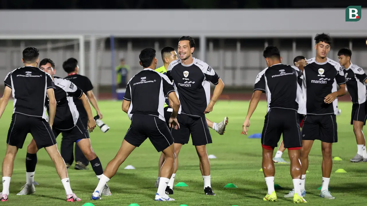 Timnas Indonesia latihan jelang hadapi Australia di Kualifikasi Piala Dunia 2026