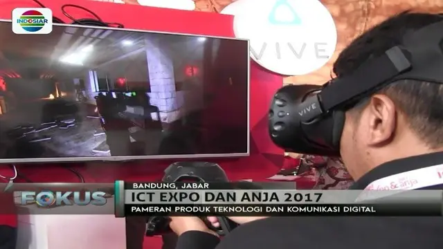 Berbagai produk teknologi digital dipamerkan dalam sebuah acara Digital Expo dan ANJA 2017 di Telkom University.