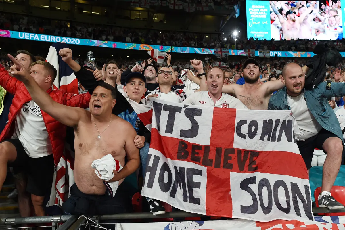 Football's Coming Home Berkumandang Usai Inggris Pastikan ke Final Euro 2020