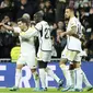 Selebrasi pemain Real Madrid saat melawan Granada (AP)