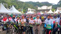 Kampanye Gemar Olahraga, Pesepeda Antusias Ikuti Gowes Nusantara di Payakumbuh