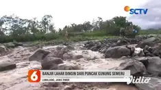 Banjir lahar dingin membuat Sungai Glidik meluap hingga ke jalan alternatif, hal ini menyebabkan material vulkanik batu dan pasir yang menumpuk di puncak terbawa arus banjir.