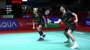 <p>Pemain ganda putra Indonesia, Bagas Maulana yang berpasangan dengan Muhammad Shohibul Fikri berusaha mengembalikan bola saat melawan pasangan Malaysia, Chen Tang Jie/Toh Ee Wei pada babak 16 besar Indonesia Masters 2024 di Istora Senayan, Jakarta, Kamis (25/1/2024). Fikri/Bagas menang dengan skor 21-15, 21-18. (Bola.com/M Iqbal Ichsan)</p>