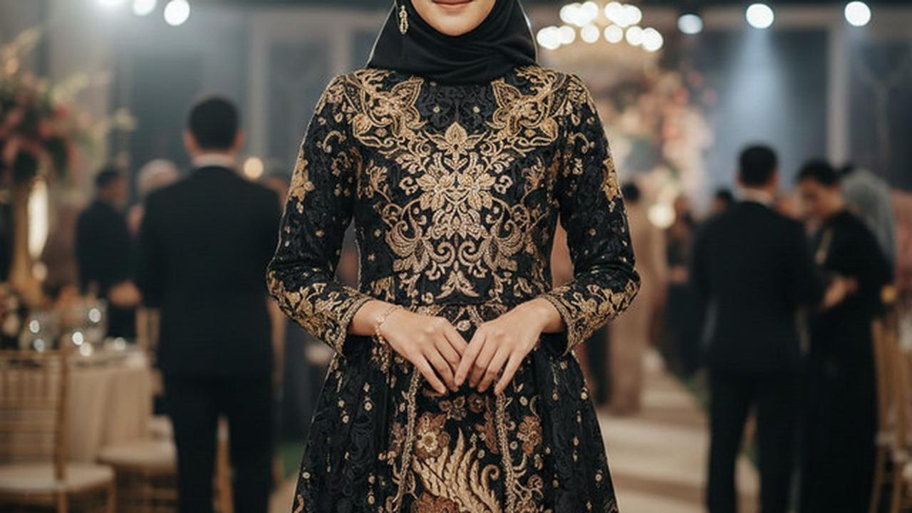 10 Gamis Batik Brokat Warna Netral Favorit 2026, Cocok untuk Berbagai Acara