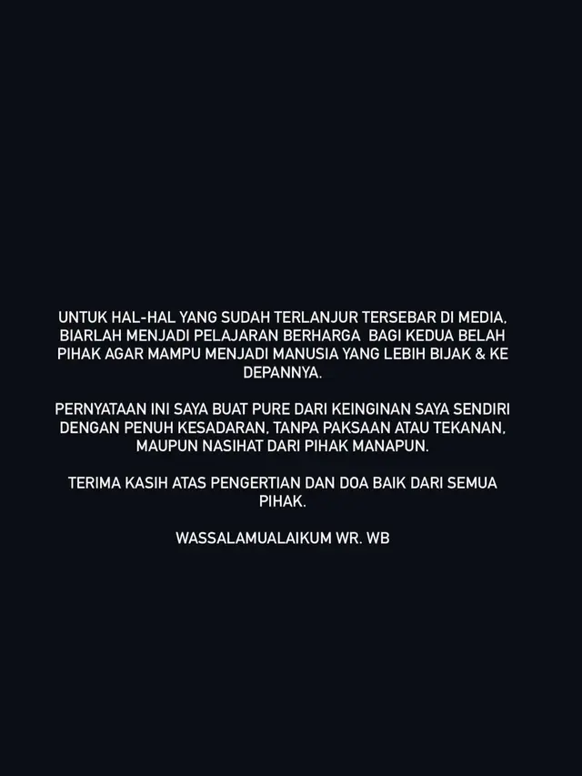 Unggahan Clara Shinta. (Foto: Dok. Instagram @clarashintareal)