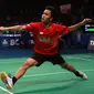 Tunggal putra Indonesia  Anthony Sinisuka Ginting meraih tiket perempat final BCA Indonesia Open Superseries Premier 2015 (Humas PP PBSI)