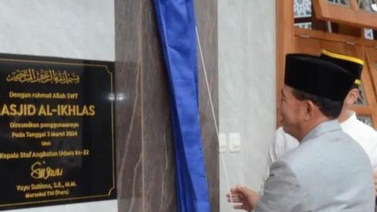 Setelah 40 Tahun Lebih, Keinginan Ayah Bangun Masjid Diwujudkan Anaknya Pensiunan Jenderal AU
