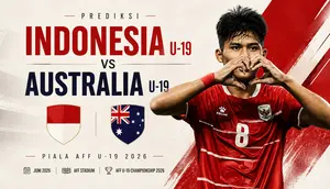 Cover prediksi Timnas Indonesia U-19 Vs Australia U-19 - Piala AFF U-19 2026.