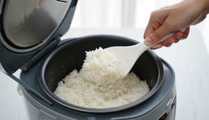 Cara Membersihkan Panci Rice Cooker (Foto: Reve Art AI)