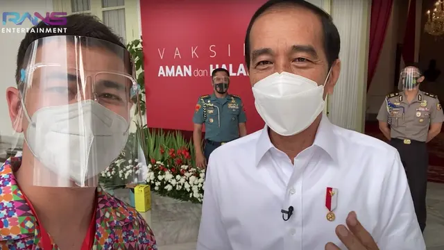 Raffi Ahmad dan Presiden Jokowi. (Foto: YouTube RANS Entertainment)