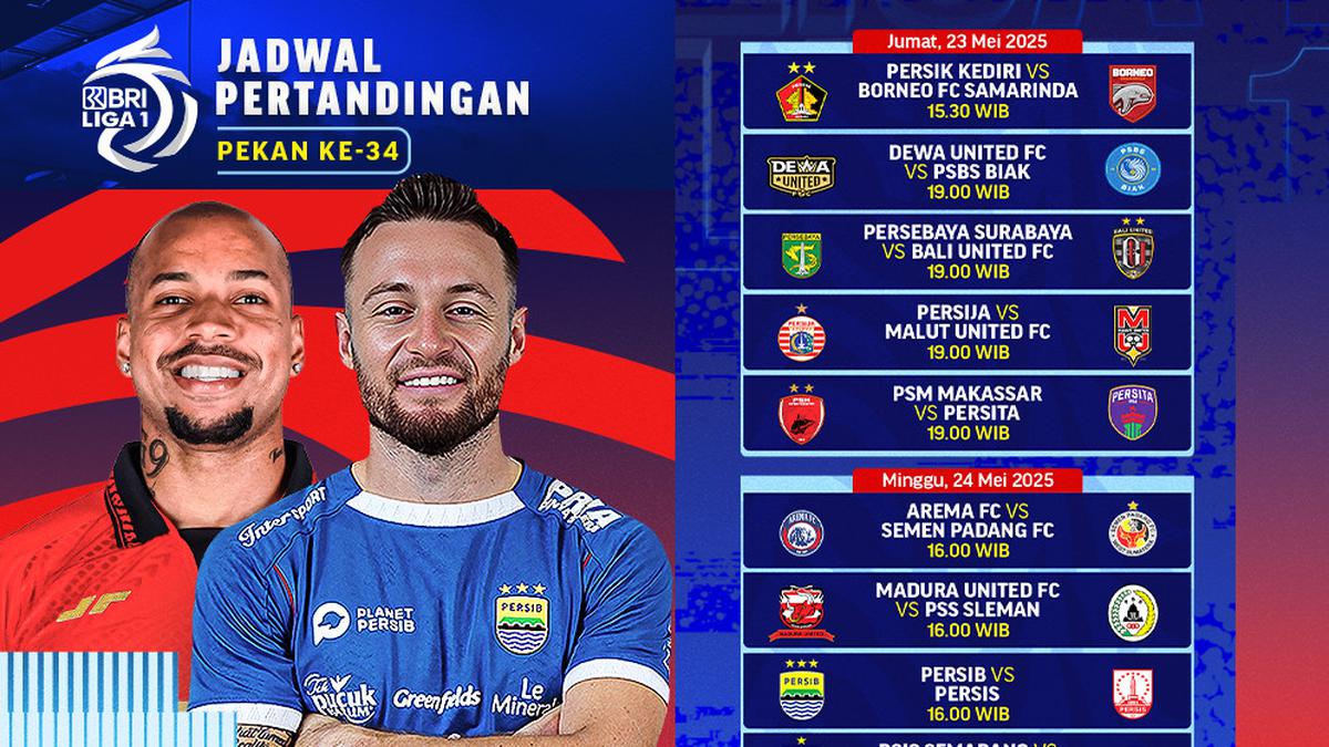 Link Nonton BRI Liga 1 Pekan ke-34 2024/25 di Vidio