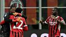 Bertindak sebagai tuan rumah, AC Milan sukses mengandaskan Lecce dengan skor telak 3-0. (Gabriel BOUYS/AFP)
