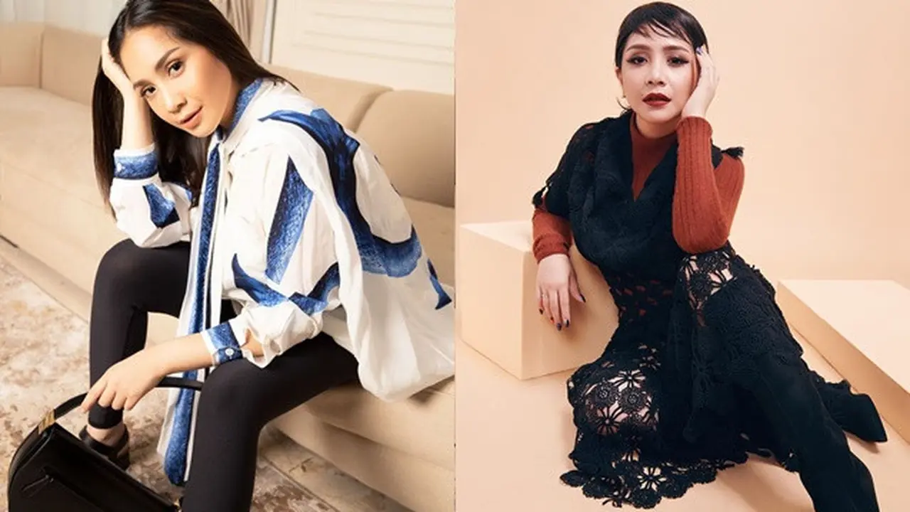 6 Gaya Pemotretan Nagita Slavina dengan Makeup Tebal, Bikin Pangling
