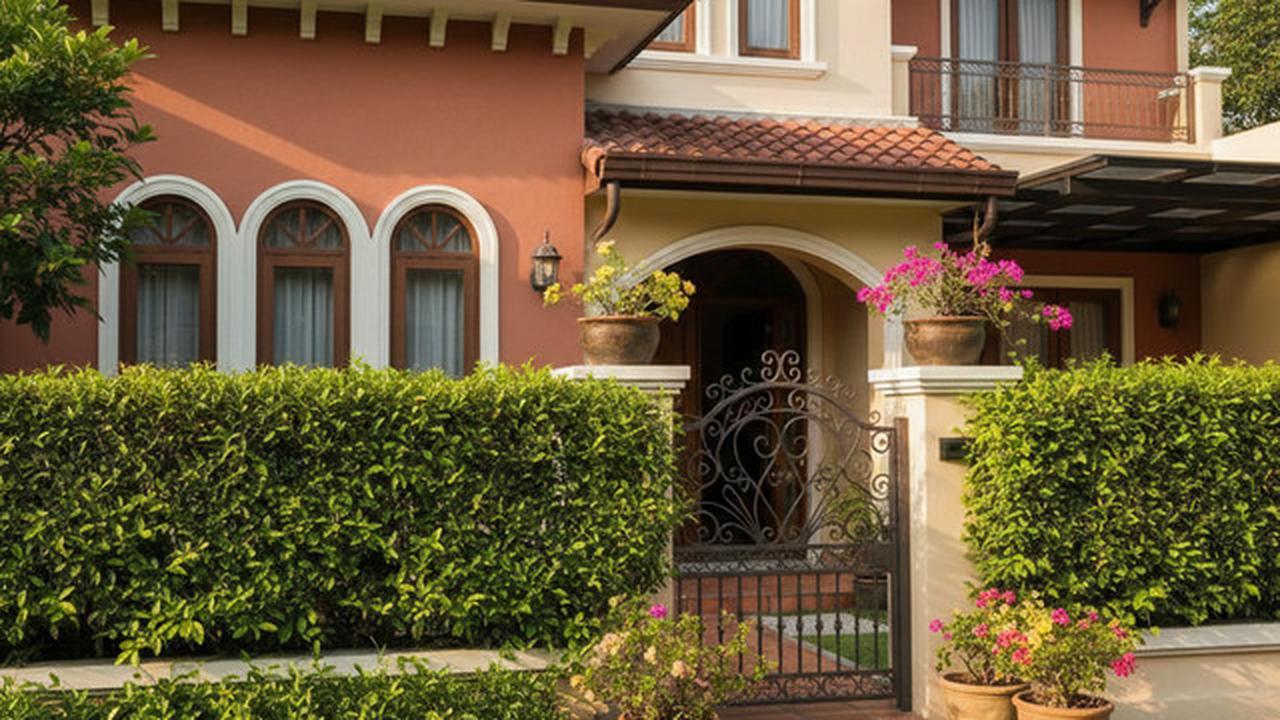 Model Rumah dengan Pagar Teh Tehan