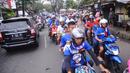 Aremania saat menggelar konvoi di sekeliling kabupaten Malang (Liputan6.com/Rana Adwa)