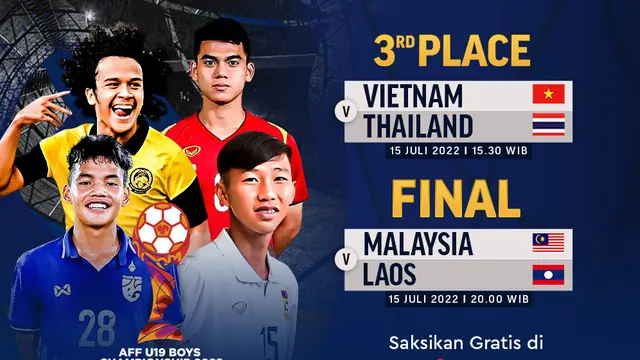 Jadwal dan Live Streaming Final Piala AFF U-19 2022 di Vidio Hari Ini