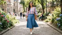 6 Model Blouse Ruffle Salur yang Manis dan Feminin, Cocok untuk OOTD