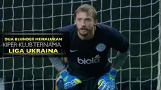 Video dua blunder memalukan yang dilakukan Denis Shelikhov, kiper Dnipro ketika melawan Olympik Donetsk