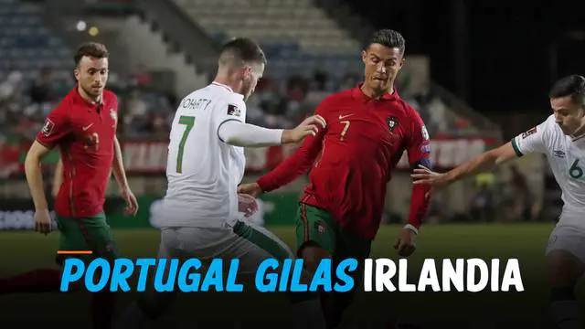 Timnas Portugal sukses menumbangkan Irlandia dalam laga kualifikasi piala dunia 2022 Kamis (2/9) dini hari. Cristiano Ronaldo menjadi penentu kemenangan dengan mencetak 2 gol di ujung pertandingan.