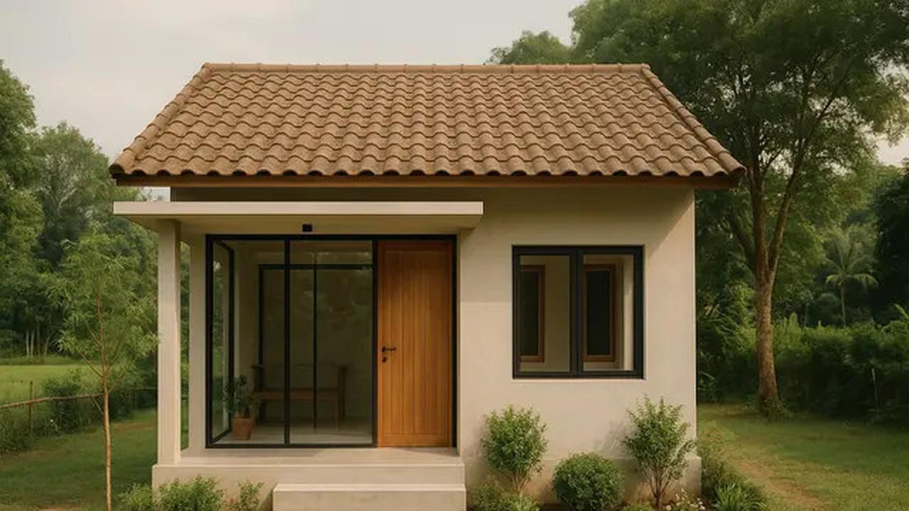 10 Desain Rumah Sederhana Minimalis 6x9 Meter di Desa dengan Teras dan Taman Mini, Referensi Hunian Asri 2025