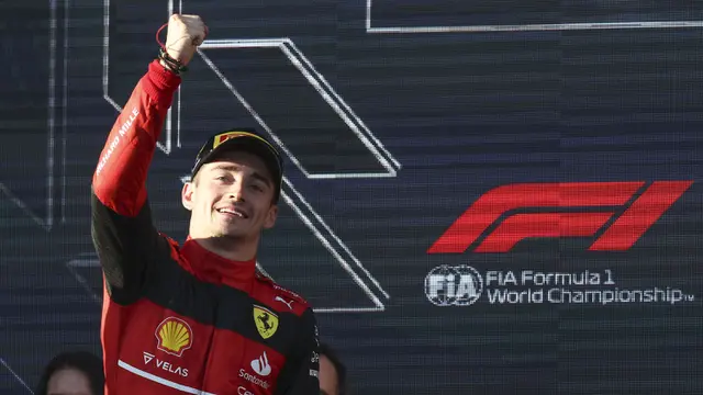 Foto: Aksi Charles Leclerc Saat Sabet Gelar Grand Slam Formula 1 Pertamanya di GP Australia