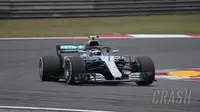 Valterri Bottas dengan mobil balapnya dari Mercedes Benz. (Crash)