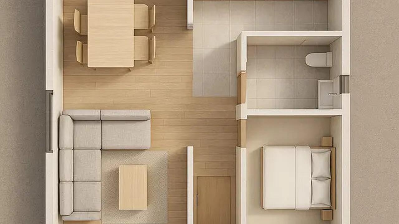 5 Model Rumah Sederhana 9x6 Meter dengan Denah Tata Ruang Minimalis yang Tren di 2025