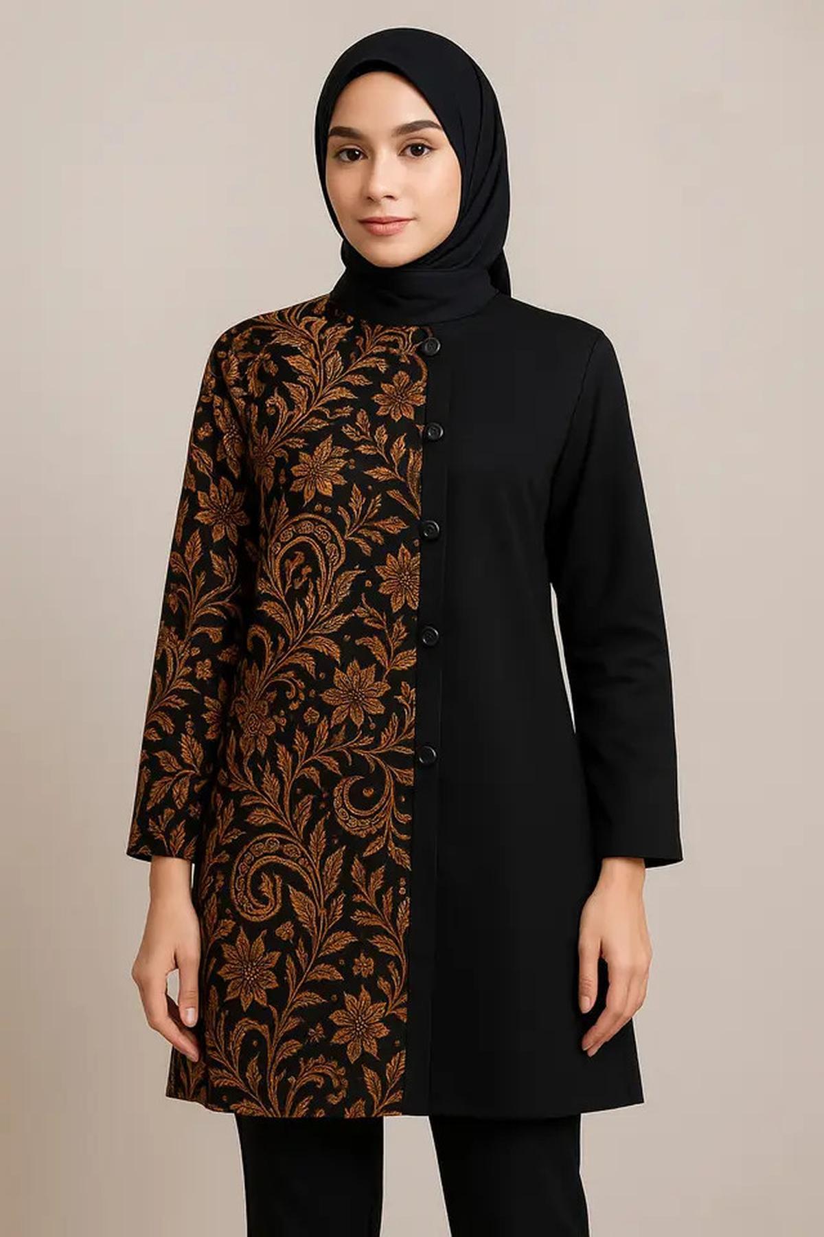 7 Model Tunik Batik Kancing Samping Terbaru 2025, Elegan dan Modis