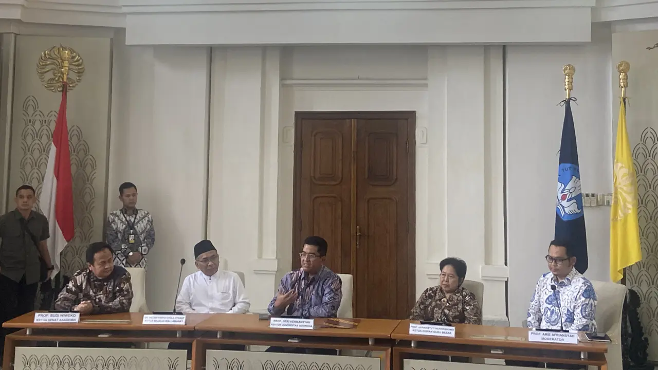 Rektor Universitas Indonesia (UI) Heri Hermansyah