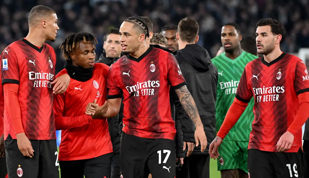 Kemenangan ini cukup bagi AC Milan untuk menjaga posisinya di klasemen sementara Liga Italia Serie A. (Alberto PIZZOLI/AFP)