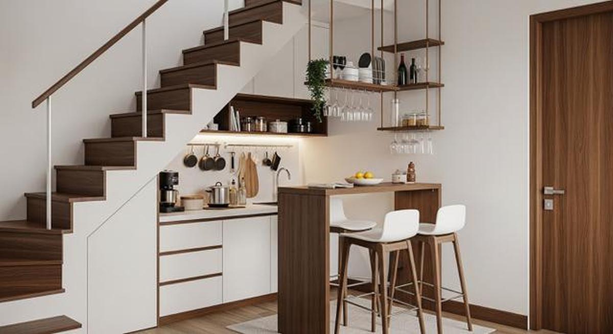 8 Model Dapur Bawah Tangga Rumah Minimalis, Hemat Tempat dan Tetap Estetik