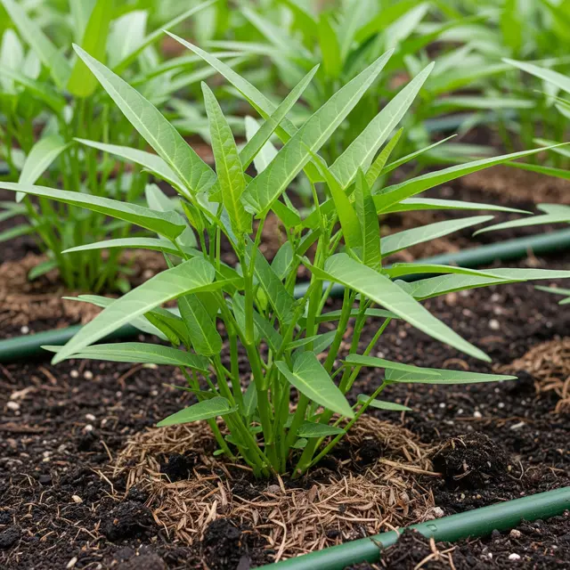 Tips agar Kangkung Tidak Kerdil di Media Tanah (AI)