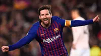 Lionel Messi mengakhiri tambahan torehan gol di Barcelona sejak kontraknya habis pada akhir Juni lalu. La Pulga tercatat telah memberikan 672 gol dan 305 assist dari 778 penampilannya sejak dirinya bergabung dengan Blaugrana tahun 2004 silam. (Foto: AFP/Josep Lago)