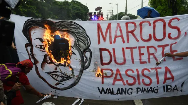 Demo Besar-Besaran Warnai Perayaan Ulang Tahun Ferdinand Marcos ke-100