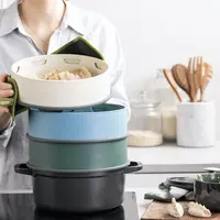 Konsumsi makanan serba kukus untuk mencegah diabetes pada anak dengan menggunakan GreenPan Steamy.